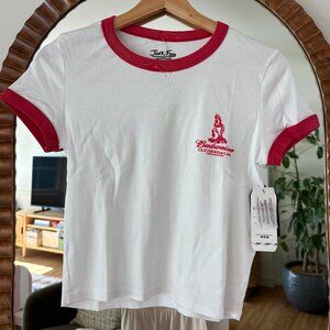 Women's Budweiser Clydesdales Ringer Baby Tee